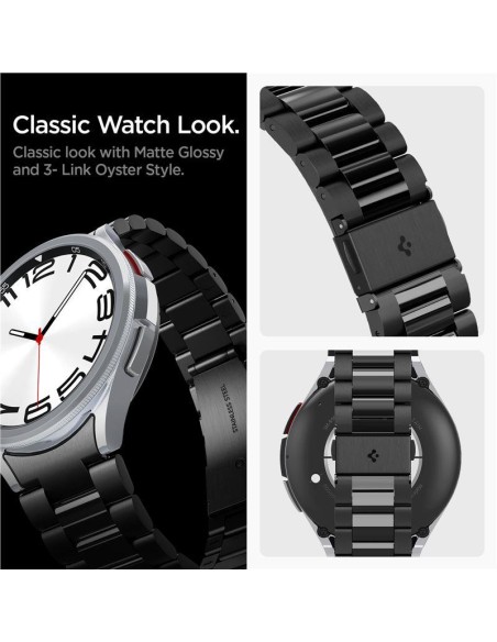 Pasek Spigen Modern Fit Band na Samsung Galaxy Watch 6 Classic (47 mm) - czarny Pasek Spigen Modern Fit Band na Samsung Galaxy Watch 6 Classic (47 mm) - czarny