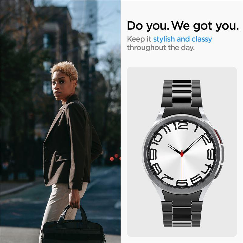 Pasek Spigen Modern Fit Band na Samsung Galaxy Watch 6 Classic (47 mm) - czarny