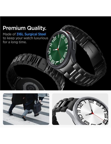 Pasek Spigen Modern Fit Band na Samsung Galaxy Watch 6 Classic (47 mm) - czarny Pasek Spigen Modern Fit Band na Samsung Galaxy Watch 6 Classic (47 mm) - czarny