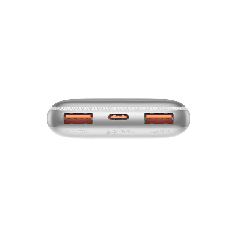 Bipow Pro maitinimo blokas 10000mAh 20W + USB laidas 3A 0,3m baltas