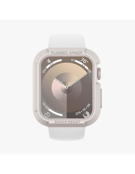 Etui Spigen Rugged Armor na Apple Watch 4 / 5 / 6 / 7 / 8 / 9 / SE (44 / 45 mm) - beżowe Etui Spigen Rugged Armor na Apple Watch 4 / 5 / 6 / 7 / 8 / 9 / SE (44 / 45 mm) - beżowe