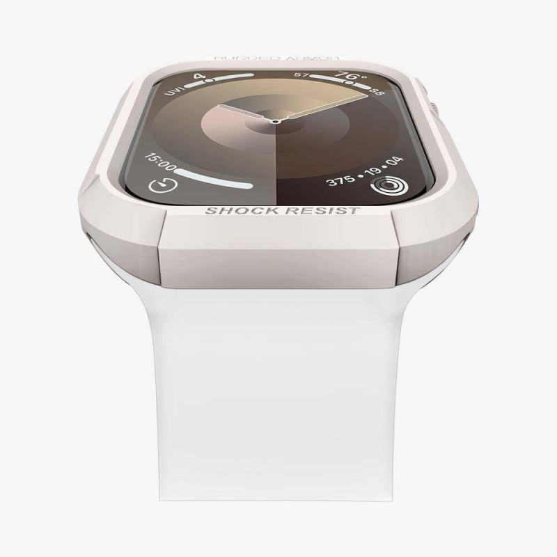 Etui Spigen Rugged Armor na Apple Watch 4 / 5 / 6 / 7 / 8 / 9 / SE (44 / 45 mm) - beżowe