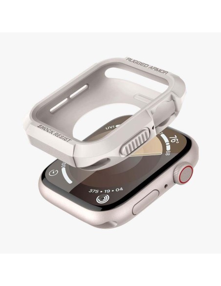 Etui Spigen Rugged Armor na Apple Watch 4 / 5 / 6 / 7 / 8 / 9 / SE (44 / 45 mm) - beżowe Etui Spigen Rugged Armor na Apple Watch 4 / 5 / 6 / 7 / 8 / 9 / SE (44 / 45 mm) - beżowe