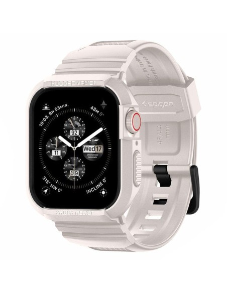 Etui Spigen Rugged Armor Pro na Apple Watch 4 / 5 / 6 / 7 / 8 / 9 / SE (44 / 45 mm) - beżowe Etui Spigen Rugged Armor Pro na Apple Watch 4 / 5 / 6 / 7 / 8 / 9 / SE (44 / 45 mm) - beżowe