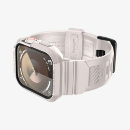 Etui Spigen Rugged Armor Pro na Apple Watch 4 / 5 / 6 / 7 / 8 / 9 / SE (44 / 45 mm) - beżowe