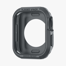 Etui Spigen Rugged Armor na Apple Watch 4 / 5 / 6 / 7 / 8 / 9 / SE (44 / 45 mm) - ciemnoszare