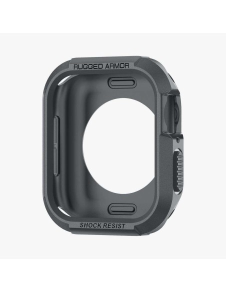 Etui Spigen Rugged Armor na Apple Watch 4 / 5 / 6 / 7 / 8 / 9 / SE (44 / 45 mm) - ciemnoszare Etui Spigen Rugged Armor na Apple Watch 4 / 5 / 6 / 7 / 8 / 9 / SE (44 / 45 mm) - ciemnoszare