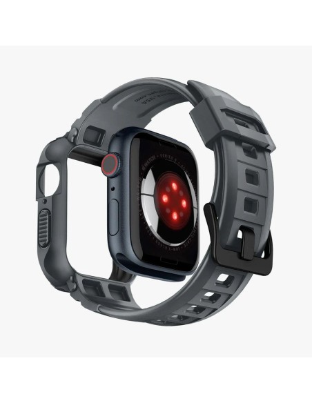 Etui Spigen Rugged Armor Pro na Apple Watch 4 / 5 / 6 / 7 / 8 / 9 / SE (44 / 45 mm) - ciemnoszare Etui Spigen Rugged Armor Pro na Apple Watch 4 / 5 / 6 / 7 / 8 / 9 / SE (44 / 45 mm) - ciemnoszare
