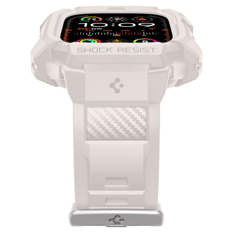 Etui Spigen Rugged Armor Pro na Apple Watch Ultra 1 / 2 (49 mm) - beżowe
