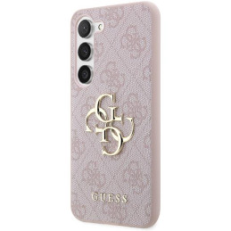Etui Guess 4G Big Metal Logo na Samsung Galaxy S23 FE - różowe