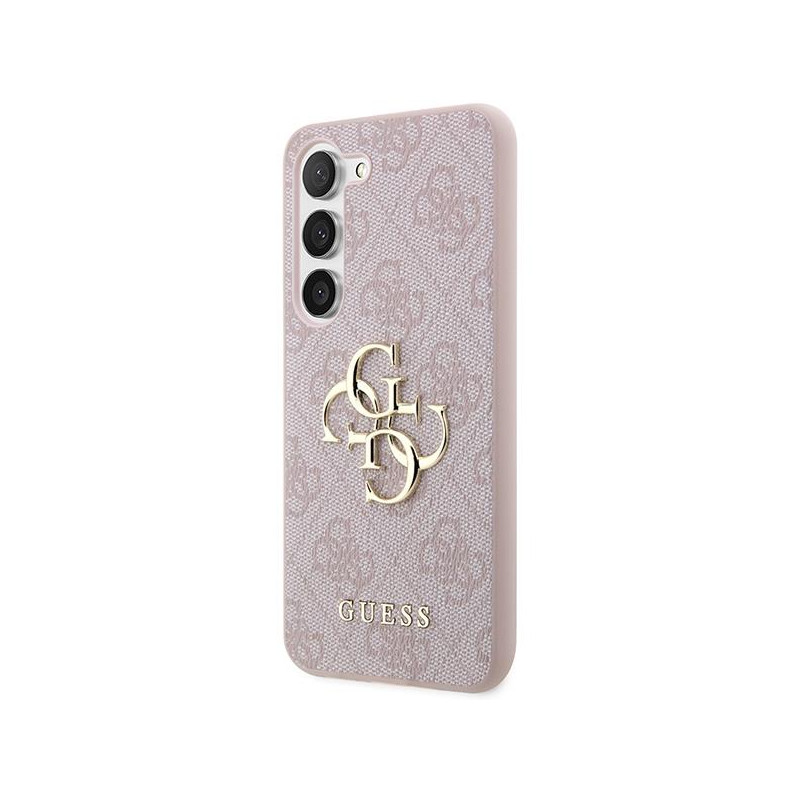 Etui Guess 4G Big Metal Logo na Samsung Galaxy S23 FE - różowe