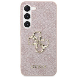 Etui Guess 4G Big Metal Logo na Samsung Galaxy S23 FE - różowe