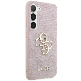 Etui Guess 4G Big Metal Logo na Samsung Galaxy S23 FE - różowe