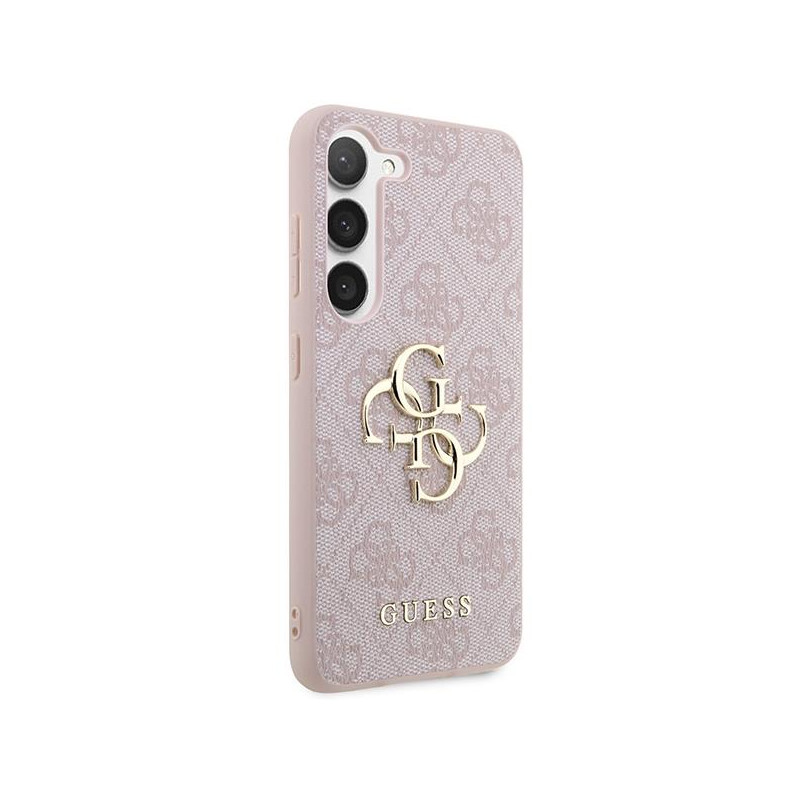 Etui Guess 4G Big Metal Logo na Samsung Galaxy S23 FE - różowe