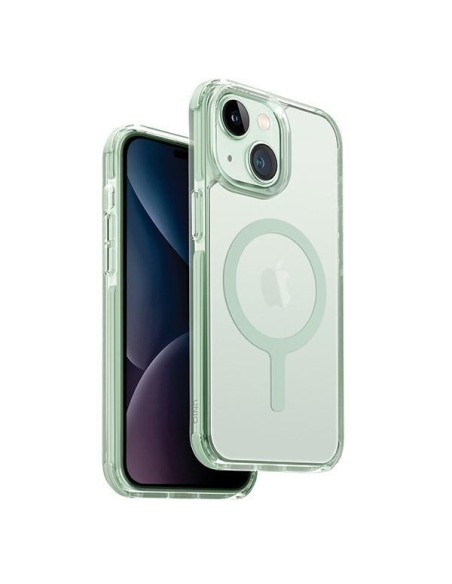 Etui UNIQ Combat Magclick Charging na iPhone 15 / 14 / 13 - miętowe