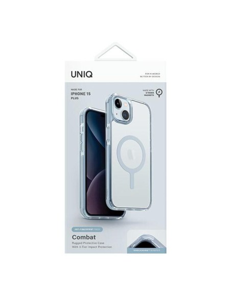 Etui UNIQ Combat Magclick Charging na iPhone 15 Plus / 14 Plus - jasnoniebieskie Etui UNIQ Combat Magclick Charging na iPhone 15 Plus / 14 Plus - jasnoniebieskie