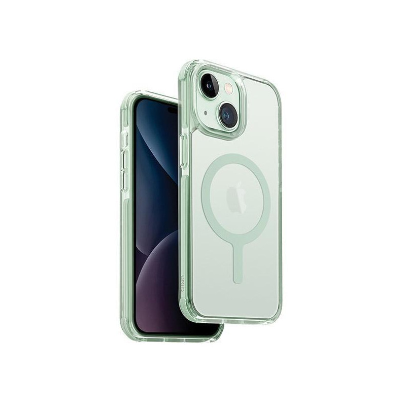 Etui UNIQ Combat Magclick Charging na iPhone 15 Plus / 14 Plus - miętowe Etui UNIQ Combat Magclick Charging na iPhone 15 Plus / 14 Plus - miętowe
