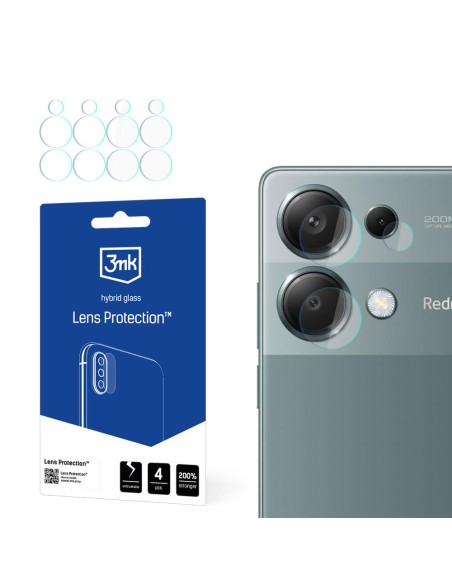 Szkło na aparat 3mk Lens Protection™ hybrydowe na Redmi Note 13 Pro 4G Szkło na aparat 3mk Lens Protection™ hybrydowe na Redmi Note 13 Pro 4G
