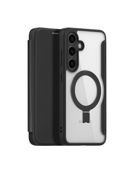 Etui Dux Ducis Skin X Pro z magnetycznym ringiem / podstawką do Samsung S24 - czarne Etui Dux Ducis Skin X Pro z magnetycznym ringiem / podstawką do Samsung S24 - czarne