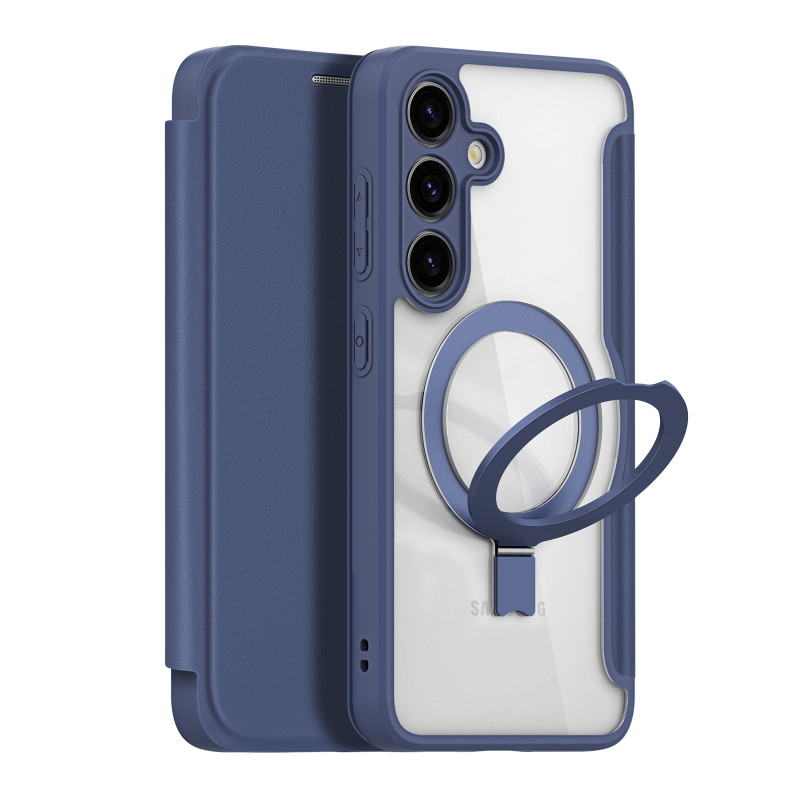 Etui Dux Ducis Skin X Pro z magnetycznym ringiem / podstawką do Samsung S24 - niebieskie Etui Dux Ducis Skin X Pro z magnetycznym ringiem / podstawką do Samsung S24 - niebieskie