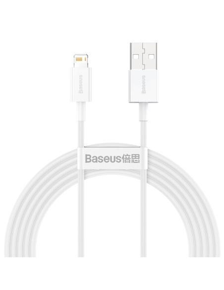 Superior kabelis USB kabelis iPhone Lightning 2.4A 2m Baltas Superior kabelis USB kabelis iPhone Lightning 2.4A 2m Baltas