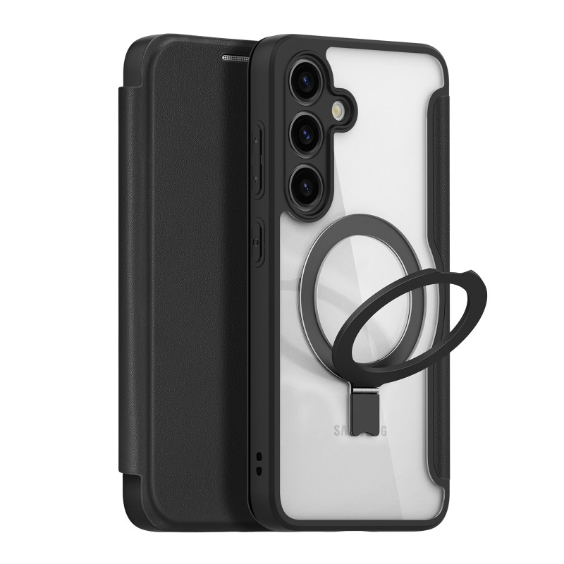 Etui Dux Ducis Skin X Pro z magnetycznym ringiem / podstawką do Samsung S24+ - czarne Etui Dux Ducis Skin X Pro z magnetycznym ringiem / podstawką do Samsung S24+ - czarne