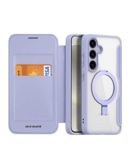 Etui Dux Ducis Skin X Pro z magnetycznym ringiem / podstawką do Samsung S24+ - fioletowe Etui Dux Ducis Skin X Pro z magnetycznym ringiem / podstawką do Samsung S24+ - fioletowe