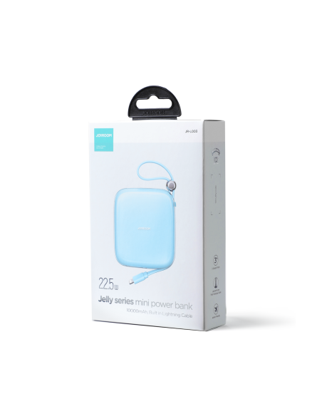 Powerbank 10000mAh Jelly Series 22,5W laidas iPhone Lightning blue Powerbank 10000mAh Jelly Series 22,5W laidas iPhone Lightning blue