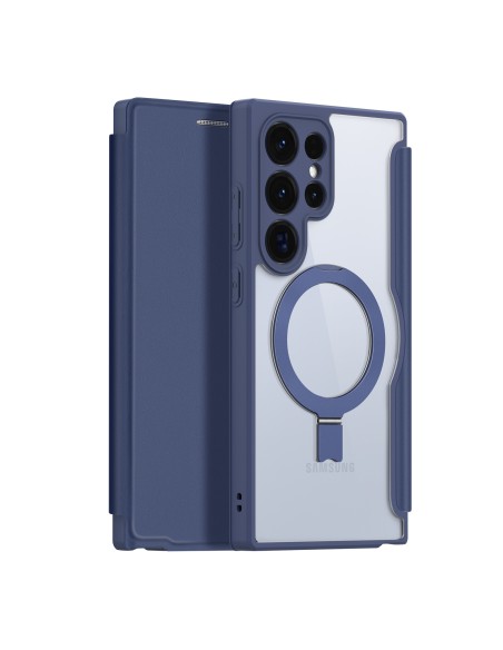 Etui Dux Ducis Skin X Pro z magnetycznym ringiem / podstawką do Samsung S24 Ultra - niebieskie Etui Dux Ducis Skin X Pro z magnetycznym ringiem / podstawką do Samsung S24 Ultra - niebieskie