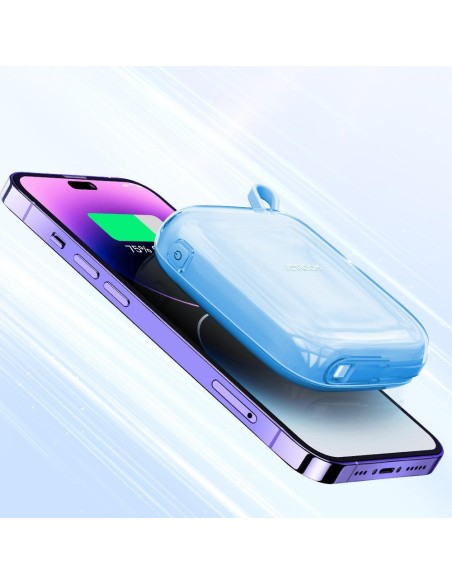 Powerbank 10000mAh Jelly Series 22,5W laidas iPhone Lightning blue Powerbank 10000mAh Jelly Series 22,5W laidas iPhone Lightning blue