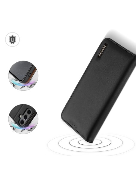 Etui Dux Ducis Hivo z klapką i blokadą RFID do Samsung Galaxy S24 - czarne Etui Dux Ducis Hivo z klapką i blokadą RFID do Samsung Galaxy S24 - czarne
