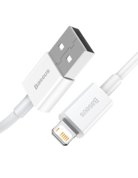Superior kabelis USB kabelis iPhone Lightning 2.4A 2m Baltas Superior kabelis USB kabelis iPhone Lightning 2.4A 2m Baltas
