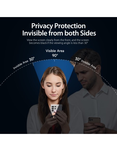 Szkło prywatyzujące Dux Ducis Glass Privacy na Samsung S24 Ultra - z czarną ramką Szkło prywatyzujące Dux Ducis Glass Privacy na Samsung S24 Ultra - z czarną ramką