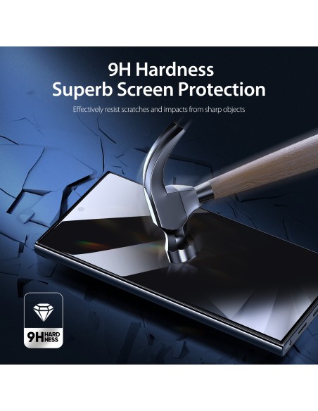 Szkło prywatyzujące Dux Ducis Glass Privacy na Samsung S24 Ultra - z czarną ramką Szkło prywatyzujące Dux Ducis Glass Privacy na Samsung S24 Ultra - z czarną ramką