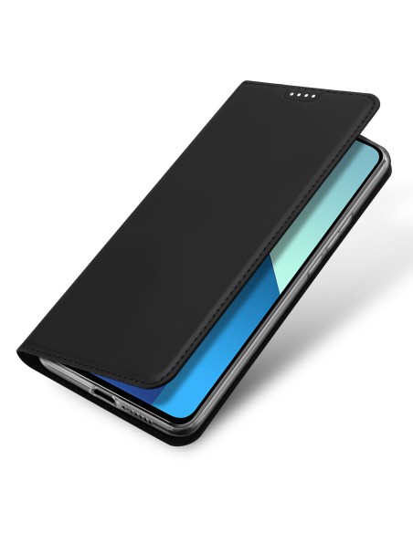Etui Dux Ducis Skin Pro z klapką i miejscem na kartę na Xiaomi Redmi Note 13 4G - czarne Etui Dux Ducis Skin Pro z klapką i miejscem na kartę na Xiaomi Redmi Note 13 4G - czarne