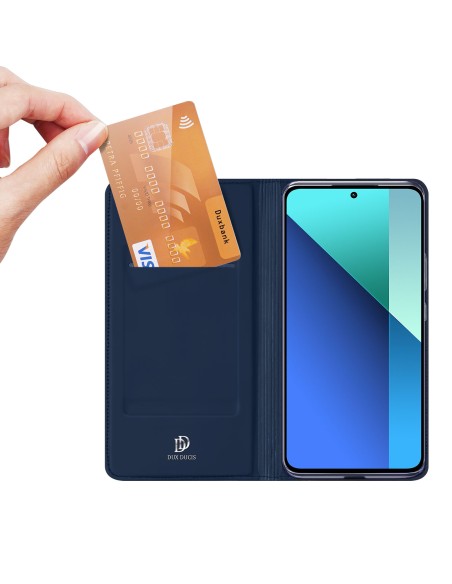 Etui z klapką Dux Ducis Skin Pro do Xiaomi Redmi Note 13 4G - niebieskie Etui z klapką Dux Ducis Skin Pro do Xiaomi Redmi Note 13 4G - niebieskie