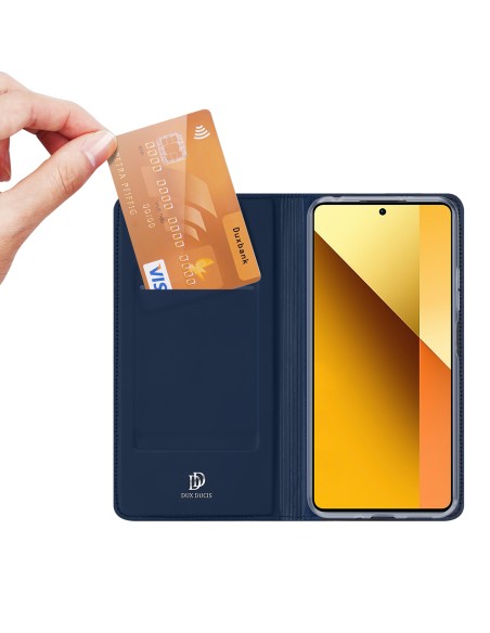 Etui Dux Ducis Skin Pro z klapką i miejscem na kartę na Xiaomi Redmi Note 13 5G - niebieskie Etui Dux Ducis Skin Pro z klapką i miejscem na kartę na Xiaomi Redmi Note 13 5G - niebieskie