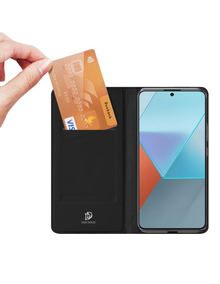 Etui Dux Ducis Skin Pro z klapką i miejscem na kartę na Xiaomi Redmi Note 13 Pro 5G - czarne Etui Dux Ducis Skin Pro z klapką i miejscem na kartę na Xiaomi Redmi Note 13 Pro 5G - czarne
