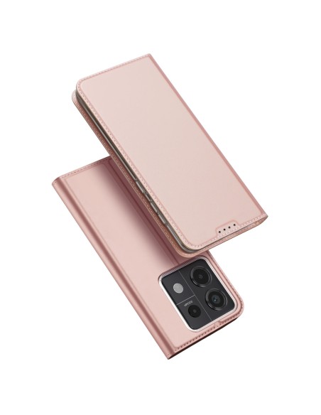 Etui Dux Ducis Skin Pro z klapką i miejscem na kartę na Xiaomi Redmi Note 13 Pro 5G - różowe Etui Dux Ducis Skin Pro z klapką i miejscem na kartę na Xiaomi Redmi Note 13 Pro 5G - różowe