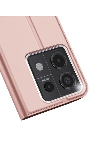 Etui Dux Ducis Skin Pro z klapką i miejscem na kartę na Xiaomi Redmi Note 13 Pro 5G - różowe Etui Dux Ducis Skin Pro z klapką i miejscem na kartę na Xiaomi Redmi Note 13 Pro 5G - różowe