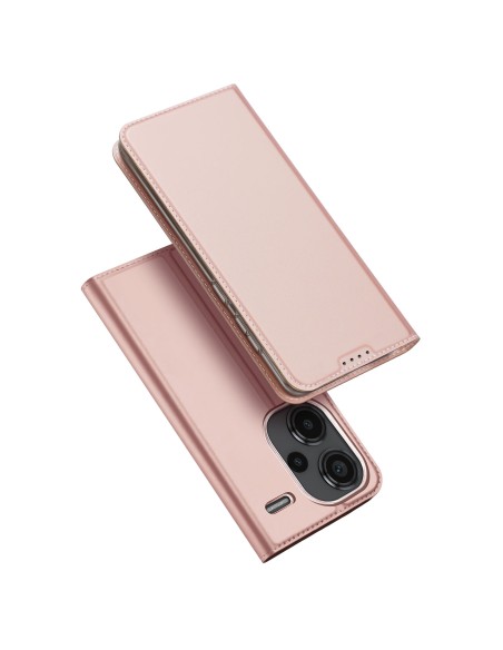 Etui Dux Ducis Skin Pro z klapką i miejscem na kartę na Xiaomi Redmi Note 13 Pro+ 5G - różowe Etui Dux Ducis Skin Pro z klapką i miejscem na kartę na Xiaomi Redmi Note 13 Pro+ 5G - różowe
