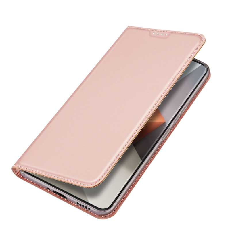 Etui Dux Ducis Skin Pro z klapką i miejscem na kartę na Xiaomi Redmi Note 13 Pro+ 5G - różowe