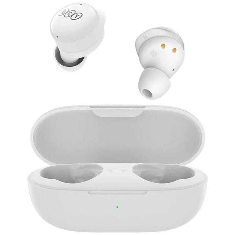 Słuchawki bezprzewodowe QCY T17 TWS dokanałowe Bluetooth 5.1 - białe Słuchawki bezprzewodowe QCY T17 TWS dokanałowe Bluetooth 5.1 - białe