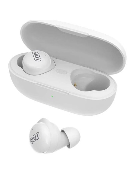 Słuchawki bezprzewodowe QCY T17 TWS dokanałowe Bluetooth 5.1 - białe Słuchawki bezprzewodowe QCY T17 TWS dokanałowe Bluetooth 5.1 - białe
