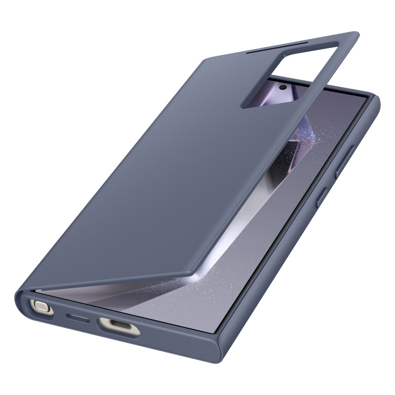 Etui Samsung Smart View Wallet EF-ZS928CVEGWW z klapką do Samsung Galaxy S24 Ultra - fioletowy