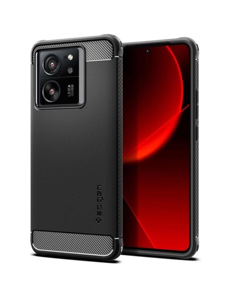 Etui Spigen Rugged Armor na Xiaomi 13T / 13T Pro - czarny mat Etui Spigen Rugged Armor na Xiaomi 13T / 13T Pro - czarny mat
