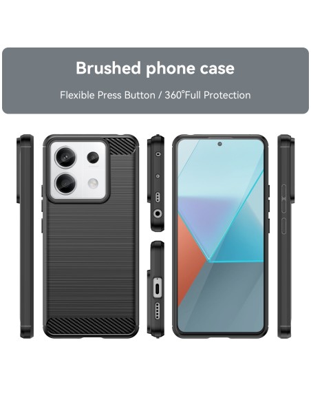 Etui Carbon Case do Xiaomi Redmi Note 13 Pro - czarne Etui Carbon Case do Xiaomi Redmi Note 13 Pro - czarne