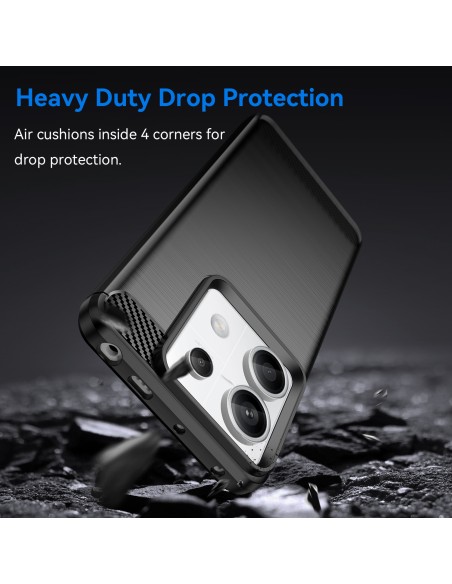 Etui Carbon Case do Xiaomi Redmi Note 13 Pro - czarne Etui Carbon Case do Xiaomi Redmi Note 13 Pro - czarne