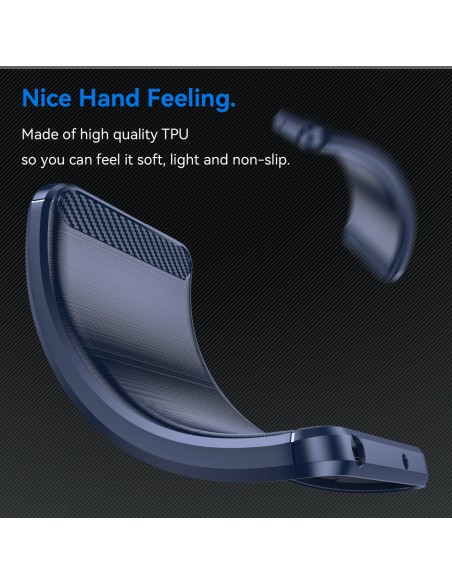 Etui Carbon Case do Xiaomi Redmi Note 13 Pro+ - niebieskie Etui Carbon Case do Xiaomi Redmi Note 13 Pro+ - niebieskie
