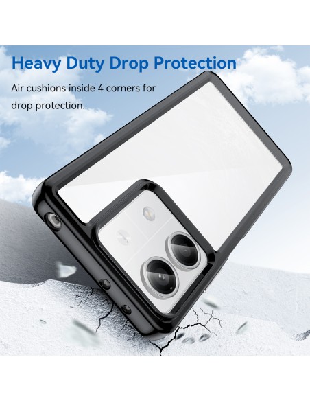 Etui Outer Space Case z żelową ramką do Xiaomi Redmi Note 13 Pro - czarne Etui Outer Space Case z żelową ramką do Xiaomi Redmi Note 13 Pro - czarne